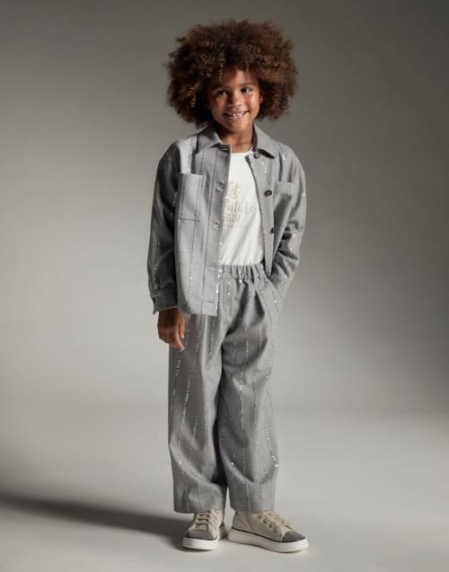 BRUNELLO CUCINELLI ノースリーブタンクトップ グレー　キッズ BRUNELLO CUCINELLI ノースリーブタンクトップ グレー キッズ T