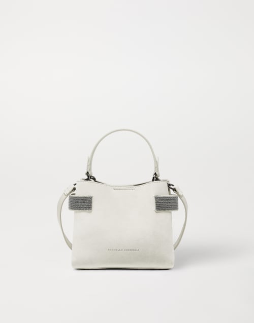 Small Top-Handle Essence bag Ivory Woman - Brunello Cucinelli
