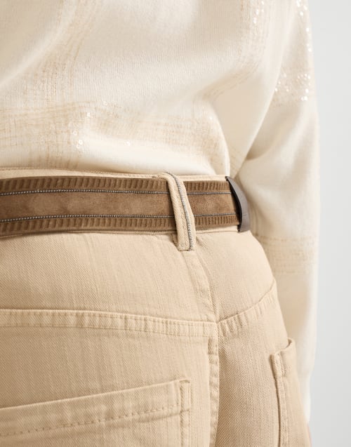 Pantalon cinq poche Biscuit Femme - Brunello Cucinelli