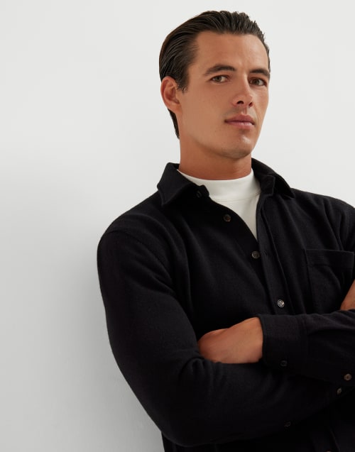 Knit shirt Black Man - Brunello Cucinelli