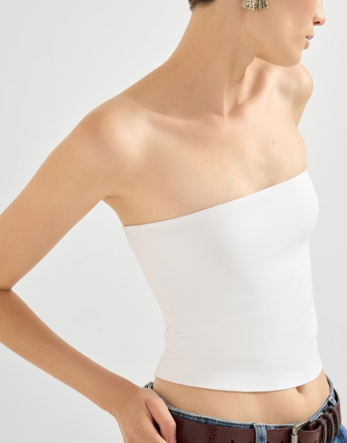 バンドゥトップ ホワイト レディース - Brunello Cucinelli