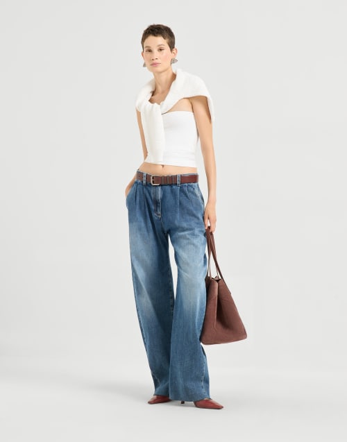 バンドゥトップ ホワイト レディース - Brunello Cucinelli