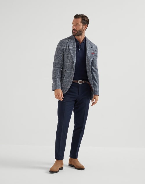✨️シルク混合/極美品✨️BRUNELLO CUCINELLI セットアップ M ブルネロクチネリ【シルク混 極美品】スーツ セットアップ M位