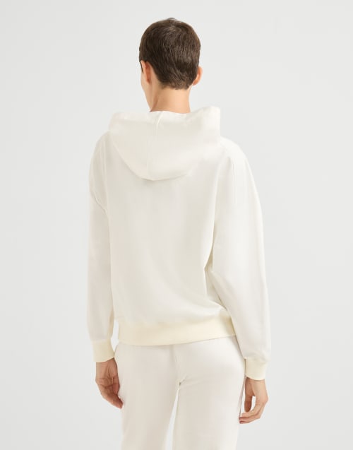 Lightweight French terry sweatshirt Natural Woman - Brunello Cucinelli