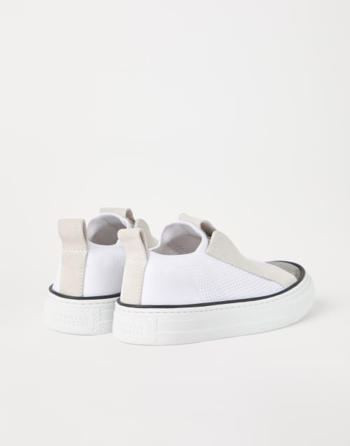 Sneakers ornée de Monile Blanc Femme - Brunello Cucinelli
