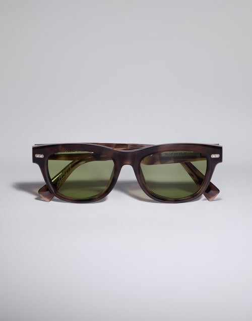 Stanley J. acetate sunglasses Havana Chocolate Eyewear - Brunello Cucinelli