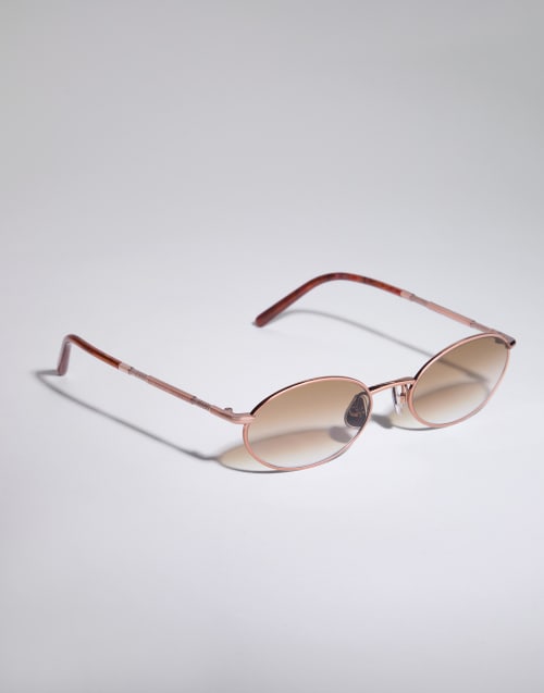 Lunettes de soleil en titane Or Rose Lunettes - Brunello Cucinelli