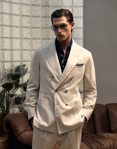 Sunglasses with photochromic lenses Satin Silver Eyewear - Brunello Cucinelli