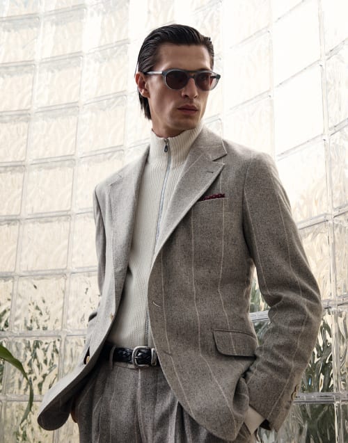 Acetate sunglasses Cashmere Grey Eyewear - Brunello Cucinelli