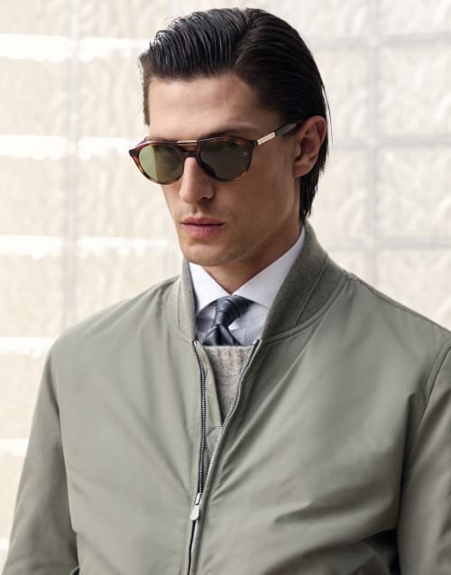 Acetate sunglasses Havana Eyewear - Brunello Cucinelli