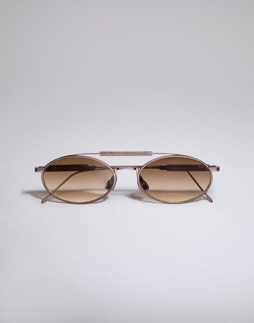Titanium sunglasses Rose Gold Eyewear - Brunello Cucinelli