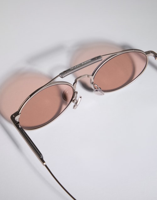 Titanium sunglasses Satin Silver Eyewear - Brunello Cucinelli