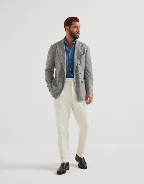 Lightweight denim shirt Medium Denim Man - Brunello Cucinelli