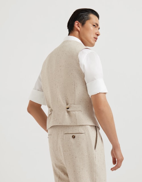 Diagonal waistcoat Buff Man - Brunello Cucinelli