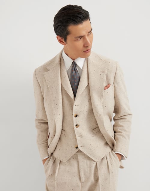 アンコンストラクテッドフォーマルジャケット ライトベージュ メンズ - Brunello Cucinelli