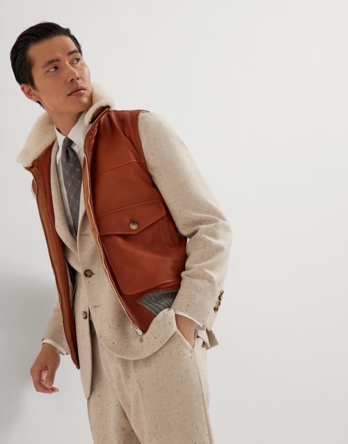 Wattierte Weste Braun Herren - Brunello Cucinelli