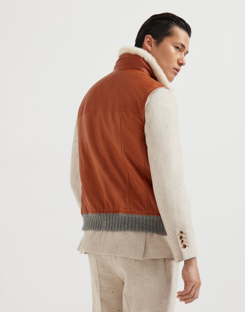 Wattierte Weste Braun Herren - Brunello Cucinelli