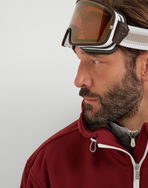 Masque de ski avec verre de rechange Marron Lunettes - Brunello Cucinelli