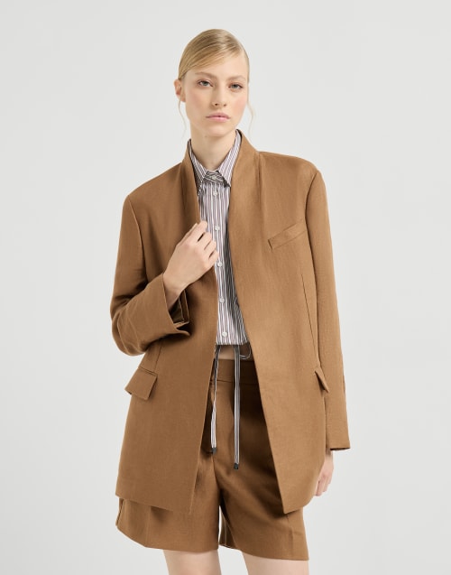 Diagonal blazer Mou Woman - Brunello Cucinelli