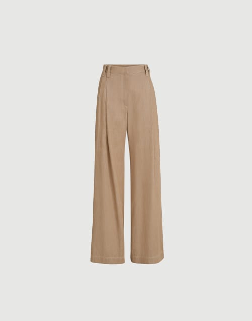 Wide Smart trousers Desert Woman - Brunello Cucinelli