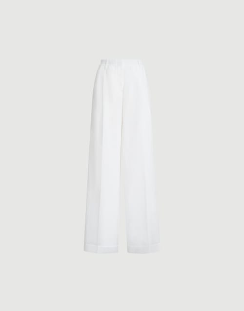 Sartorial track trousers White Woman - Brunello Cucinelli