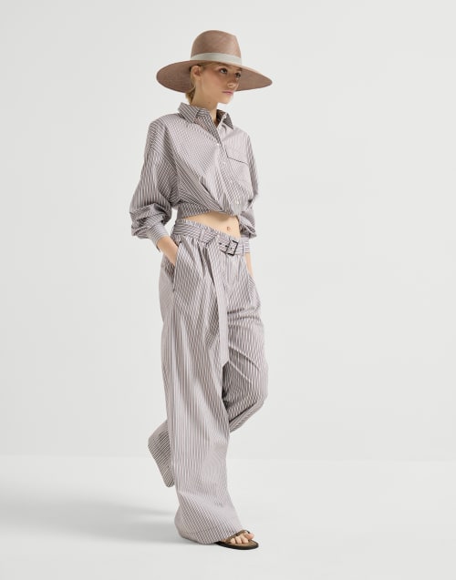 Loose Track trousers Bordeaux Woman - Brunello Cucinelli