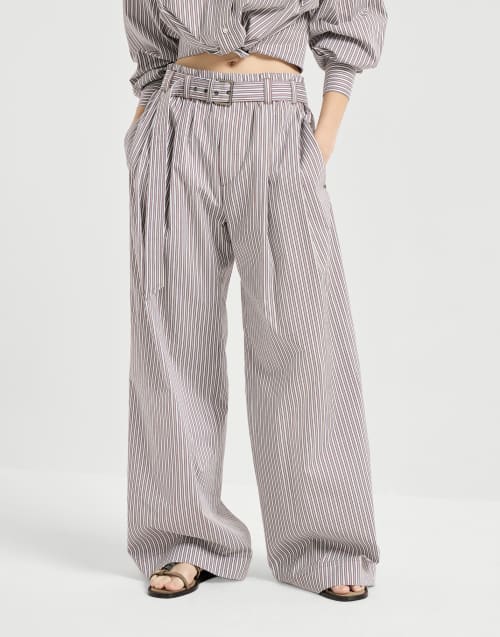 Loose Track trousers Bordeaux Woman - Brunello Cucinelli