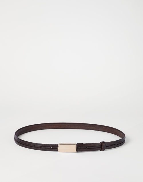 Ceinture en cuir Chocolat Homme - Brunello Cucinelli
