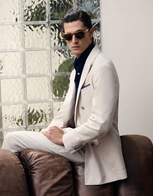 Mr. Brunello Goldcraft with gold Havana Honey Eyewear - Brunello Cucinelli