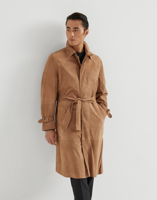 Suede outerwear Biscuit Man - Brunello Cucinelli