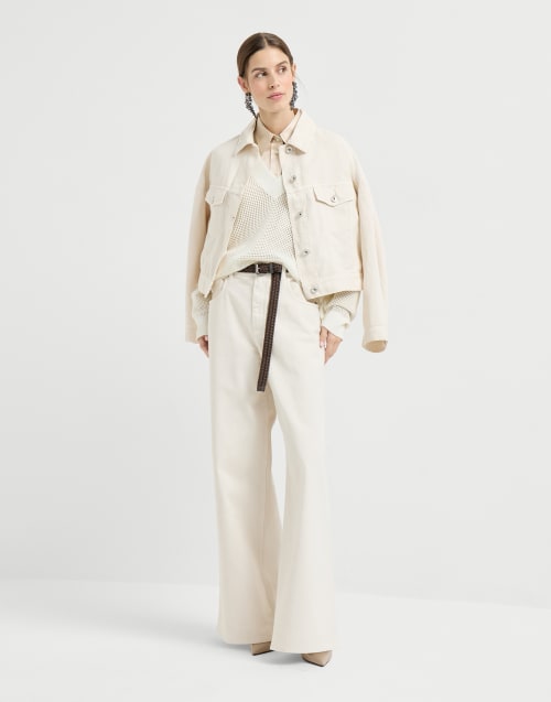 Cashmere net sweater Panama Woman - Brunello Cucinelli