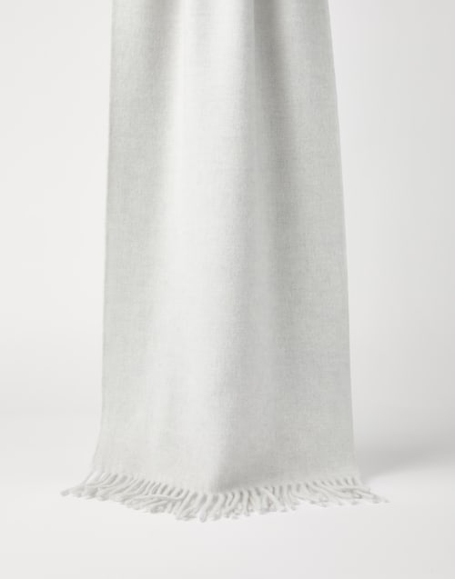 Шарф из кашемира Светло-Серый Женщина - Brunello Cucinelli