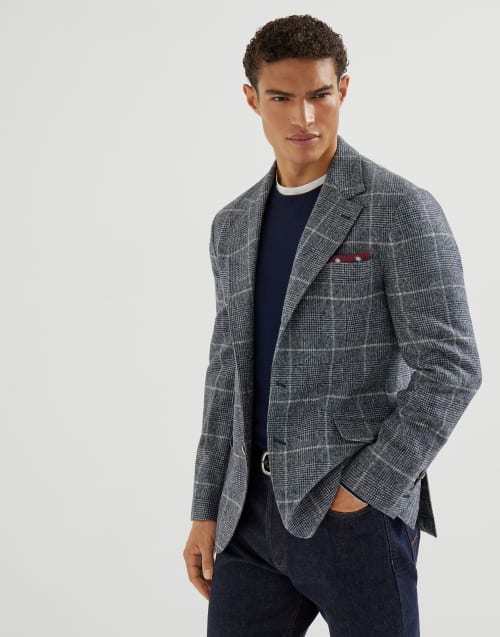 Jersey de vicuña Azul Hombre - Brunello Cucinelli