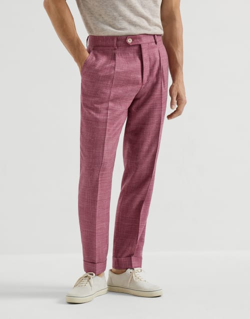 Hopsack trousers Coral Man - Brunello Cucinelli