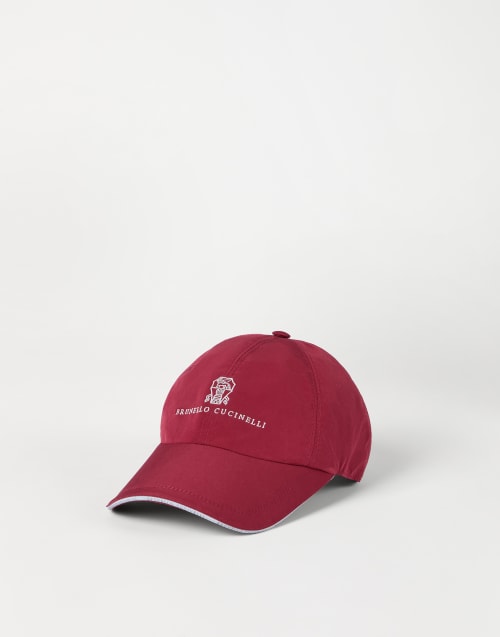 Casquette de baseball avec logo Rouge Cerise Homme - Brunello Cucinelli