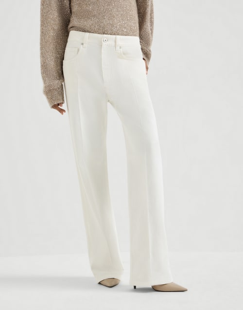 Contemporary Loose trousers Panama Woman - Brunello Cucinelli