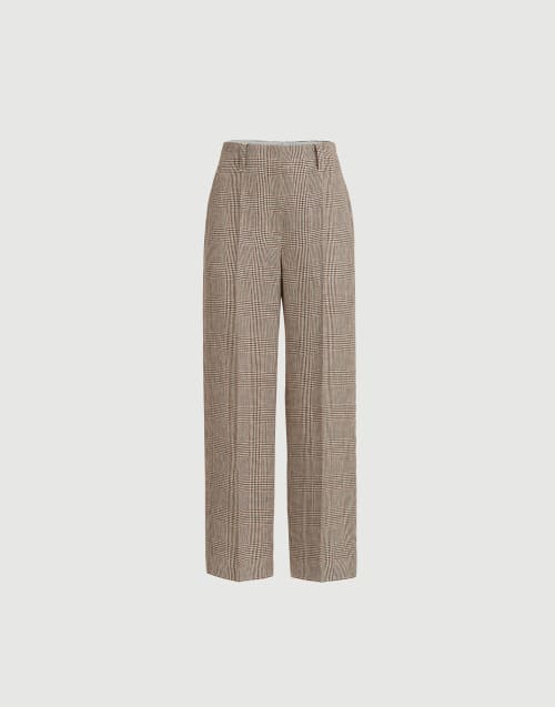 Square cigarette trousers Light Brown Woman - Brunello Cucinelli