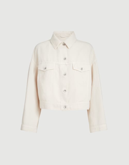 Cover outerwear jacket Chalk Woman - Brunello Cucinelli