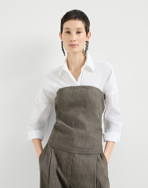 Haut bandeau Vert olive Femme - Brunello Cucinelli