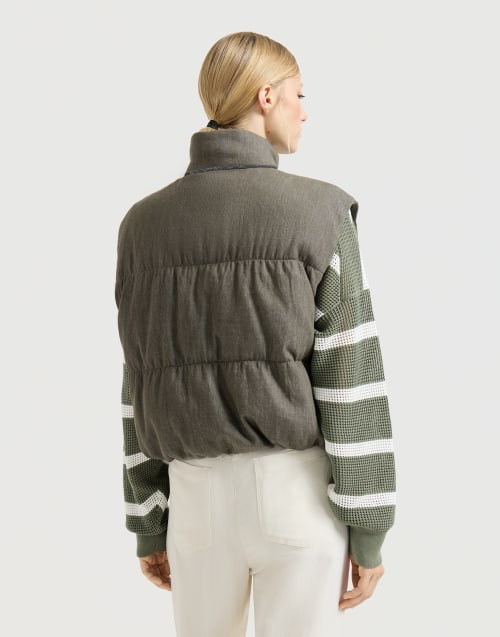 Down vest Olive Woman - Brunello Cucinelli