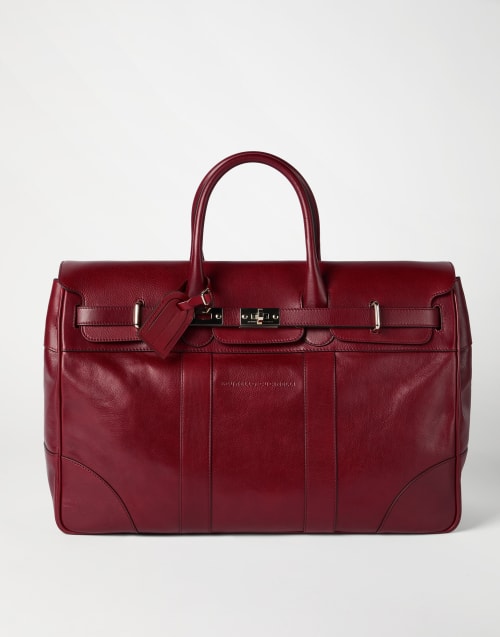 Calfskin country bag Terracotta Man - Brunello Cucinelli