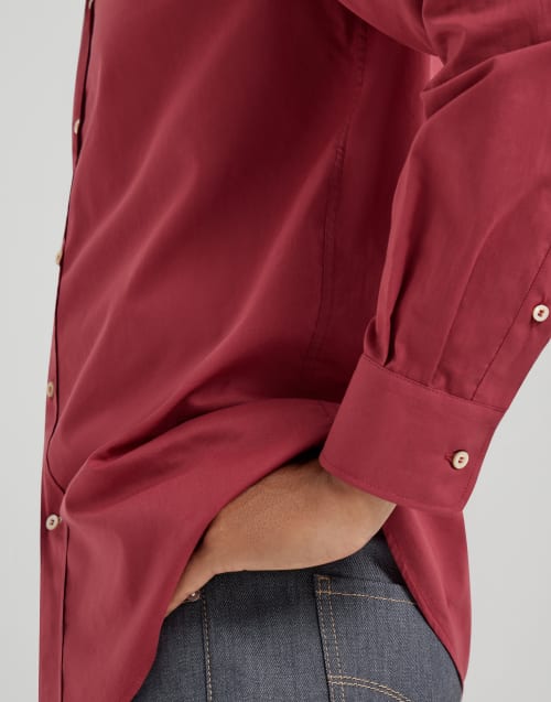 Camisa de muselina Cereza Hombre - Brunello Cucinelli