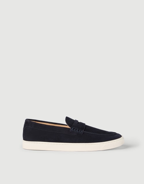 Loafer sneakers Navy Blue Man - Brunello Cucinelli