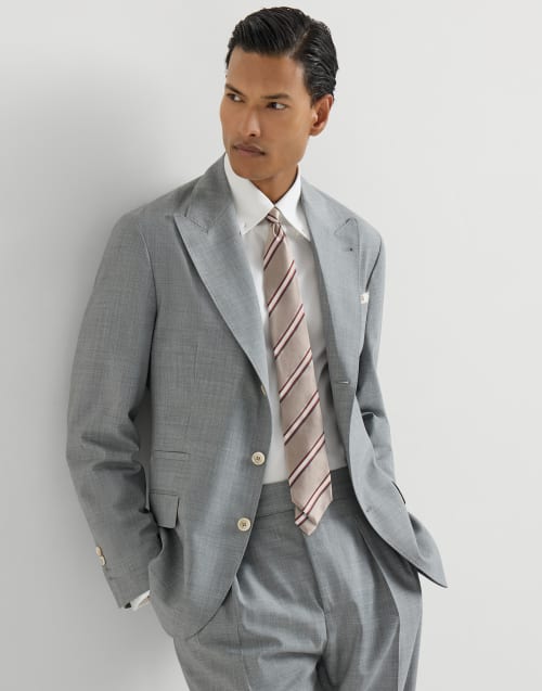 Veste en laine vierge Gris Homme - Brunello Cucinelli
