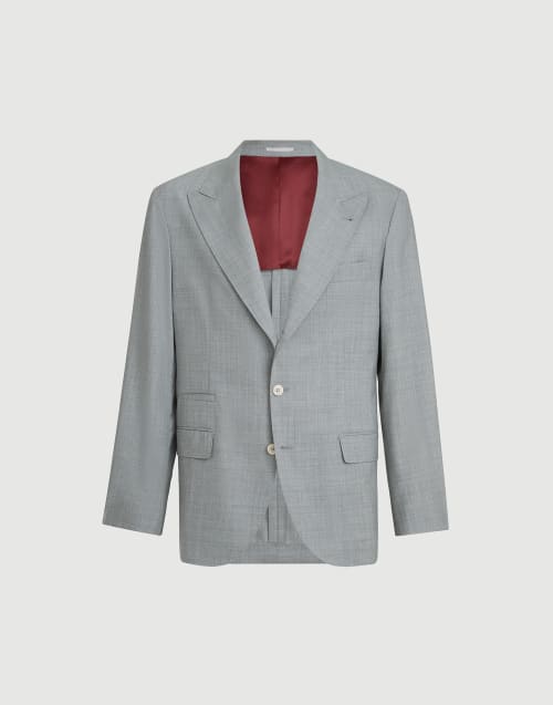 Veste en laine vierge Gris Homme - Brunello Cucinelli