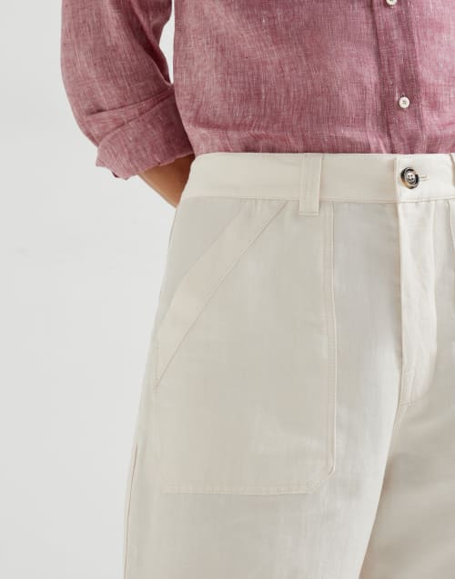 Pantalón de dril Blanco Crudo Hombre - Brunello Cucinelli