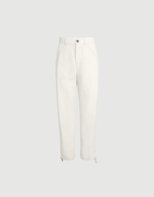 Pantalón de dril Blanco Crudo Hombre - Brunello Cucinelli