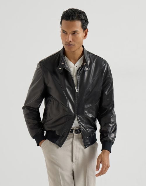 Nappa leather jacket Black Man - Brunello Cucinelli