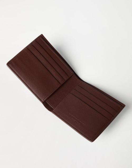 Calfskin wallet Brown Man - Brunello Cucinelli