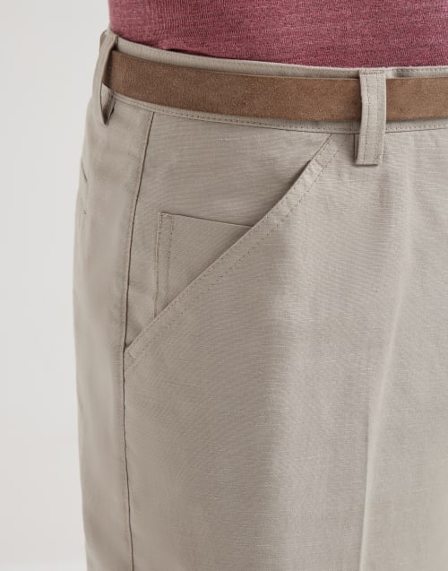 Pantalon en panama Tourterelle Homme - Brunello Cucinelli